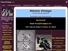 Tablet Screenshot of klemmvintage.com